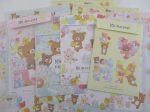 Cute Kawaii San-X Rilakkuma Bear Balloon Birthday Party Letter Sets - Stationery Writing Paper Envelope Fashion