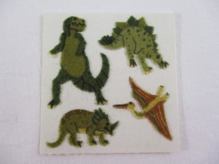 Sandylion Dino Fuzzy Sticker Sheet   Module - Vintage & Collectible Online now