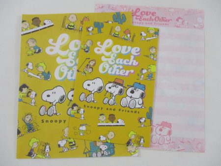 Cute Kawaii Peanuts Snoopy and Friends Letter Set - Stationery Writing Paper Penpal Collectible Online Hot Sale