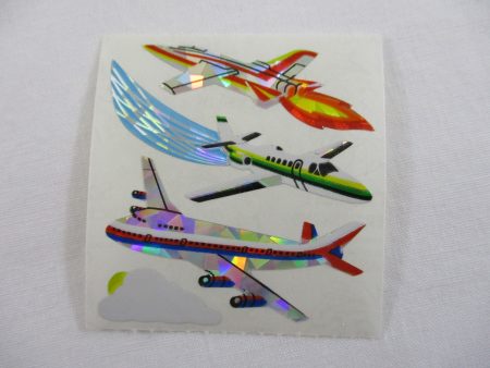 Sandylion Airplane Prismatic Sticker Sheet   Module - Vintage & Collectible Online now