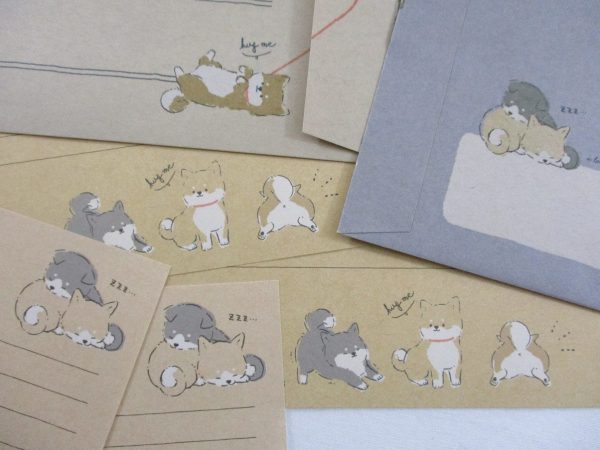 Cute Kawaii Q-Lia Dog Wonderful Shiba Friends Letter Sets - Writing Paper Envelope Stationery For Sale