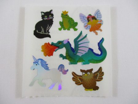 Sandylion Dragon Unicorn Tale Shiny Sticker Sheet   Module - Vintage & Collectible Cheap