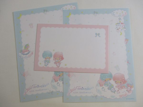 Cute Kawaii Little Twin Stars 45th Anniversary Letter Set - Writing Paper Envelope Stationery For Discount