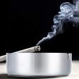 Pack of 3 Cigar Ashtray Tabletop Round Stainless Steel Ash Tray Suitable for Cigarette Ash Holder for Home,Hotel,Restaurant,Indoor,Outdoor Online Hot Sale