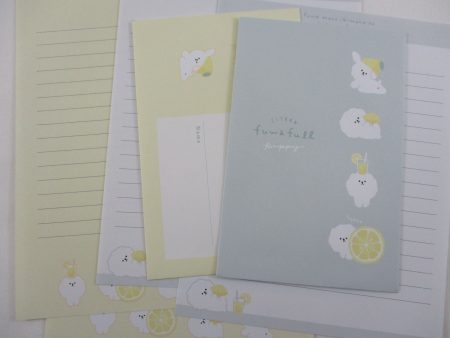 Cute Kawaii Q-Lia Citrus Puppy Fuwa Letter Sets - Writing Paper Envelope Stationery Hot on Sale