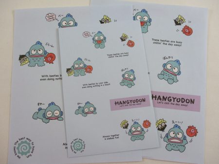 Cute Kawaii Sanrio Hangyodon Letter Set 2023 - Writing Papers Envelope Online now