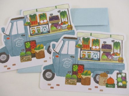 Cute Kawaii MW Food Truck Farmers Market Series - Vegie Farm Letter Sets - Stationery Writing Paper Envelope Penpal Online Hot Sale