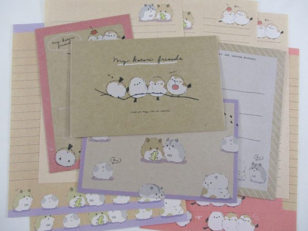 Cute Kawaii Q-Lia Bird and Hamster Letter Sets - Writing Paper Envelope Stationery Online now