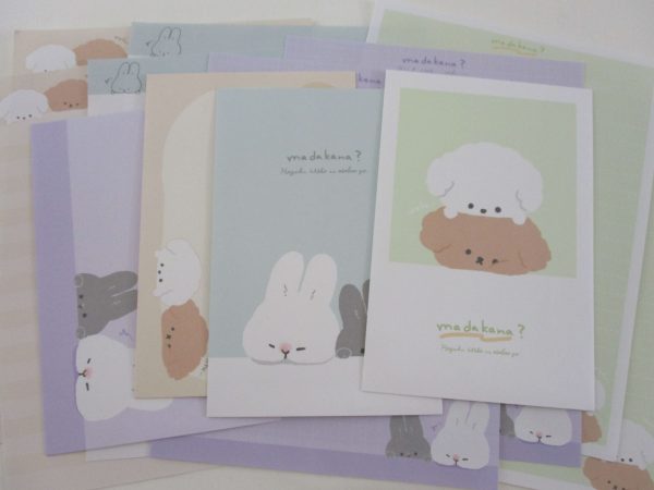 Cute Kawaii Q-lia Dog and Rabbit Letter Sets - Stationery Writing Paper Envelope Cheap