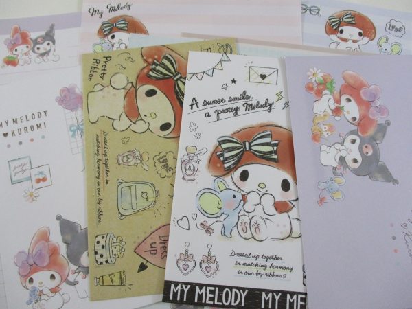 Cute Kawaii My Melody and Kuromi Letter Sets - Writing Paper Envelope Stationery Discount