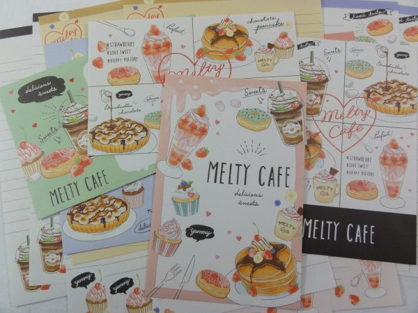 Crux Melty Cafe Letter Sets - Stationery Writing Paper Envelope on Sale