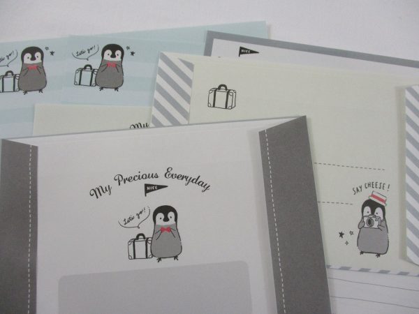 Cute Kawaii Q-Lia My Precious Penguin Letter Sets - Stationery Writing Paper Envelope Penpal For Discount